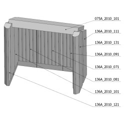 Šamotová komora komplet CATANIA 